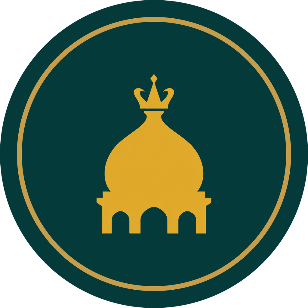 Logo Istana Sunat Lampung: emblem istana berkubah dengan mahkota emas dalam lingkaran
